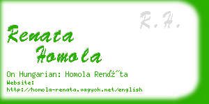 renata homola business card